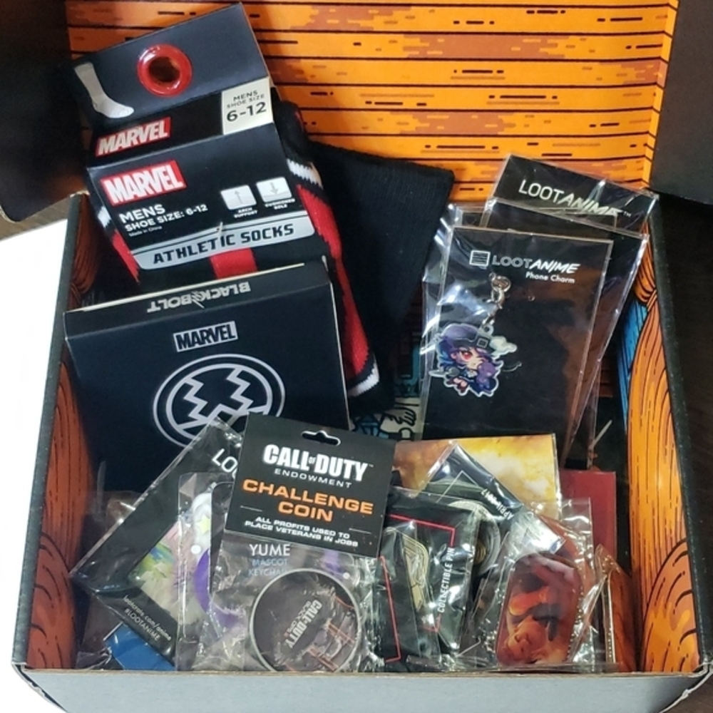 Loot Crate Pins and More! LootAnime, LootGaming, Marvel - Over‎ 30 Pieces!!